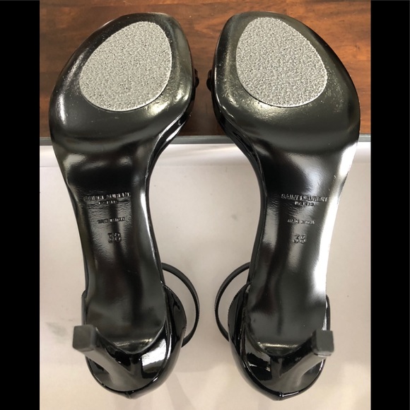YSL โจ Saint Laurent โจ JANE 80 BLACK PATENT SIZE 38 - Picture 6 of 6
